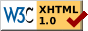 xhtml 1.0 valid